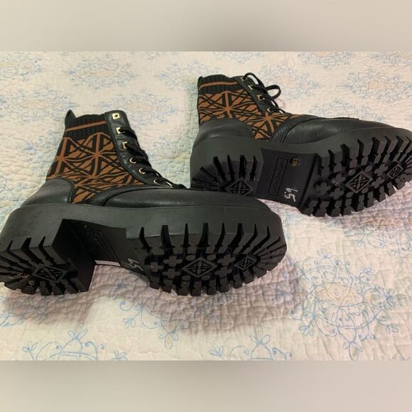 Antonio Melani 20th Anniversary Collection Lace-up Combat Moto Boots 6.5 - Picture 2 of 5